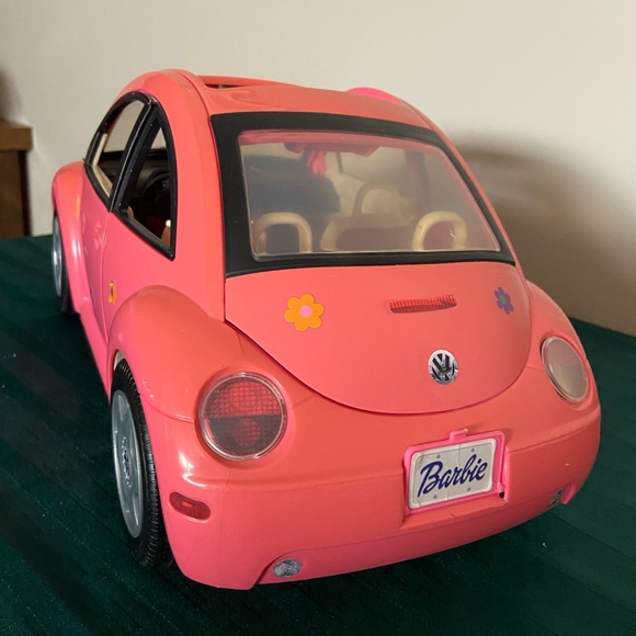 Pink Toy Car with Flower Decals - Picture 4 of 4